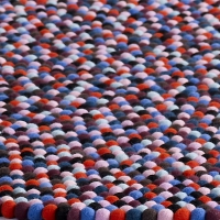 Tapis Pinocchio - corail/noir